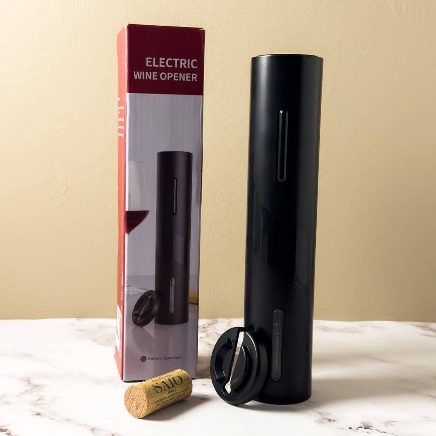 QL Store Elektrische Wijnopener Easy Vino Ergonomisch Comfortabel Ontkurken Stijlvol