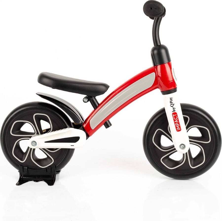 Qplay Impact Loopfiets 10 inch Kinderfiets Rood