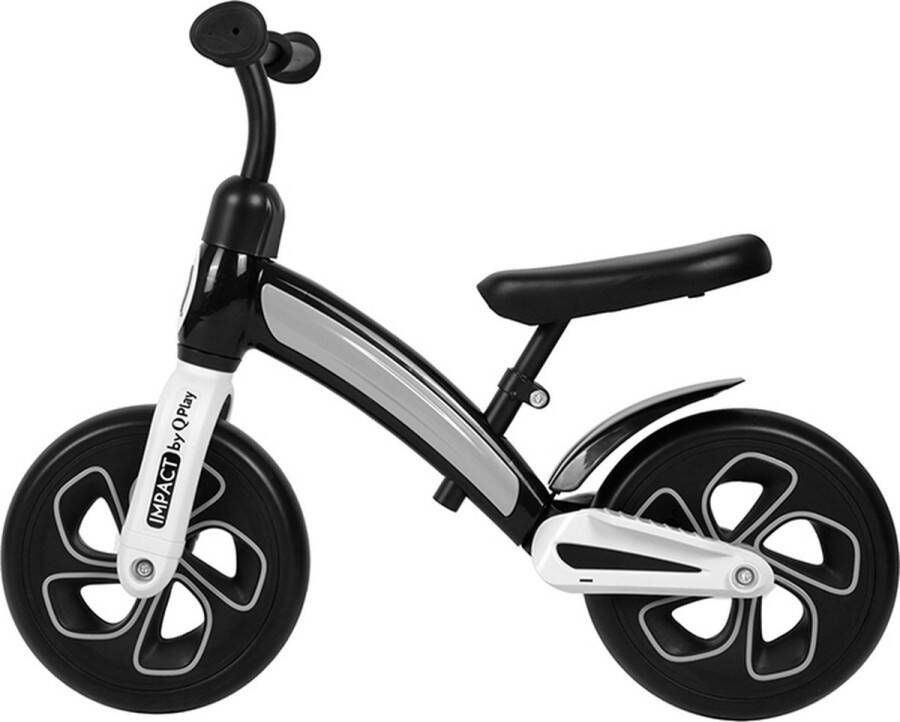 Qplay Impact Loopfiets 10 inch Kinderfiets Zwart