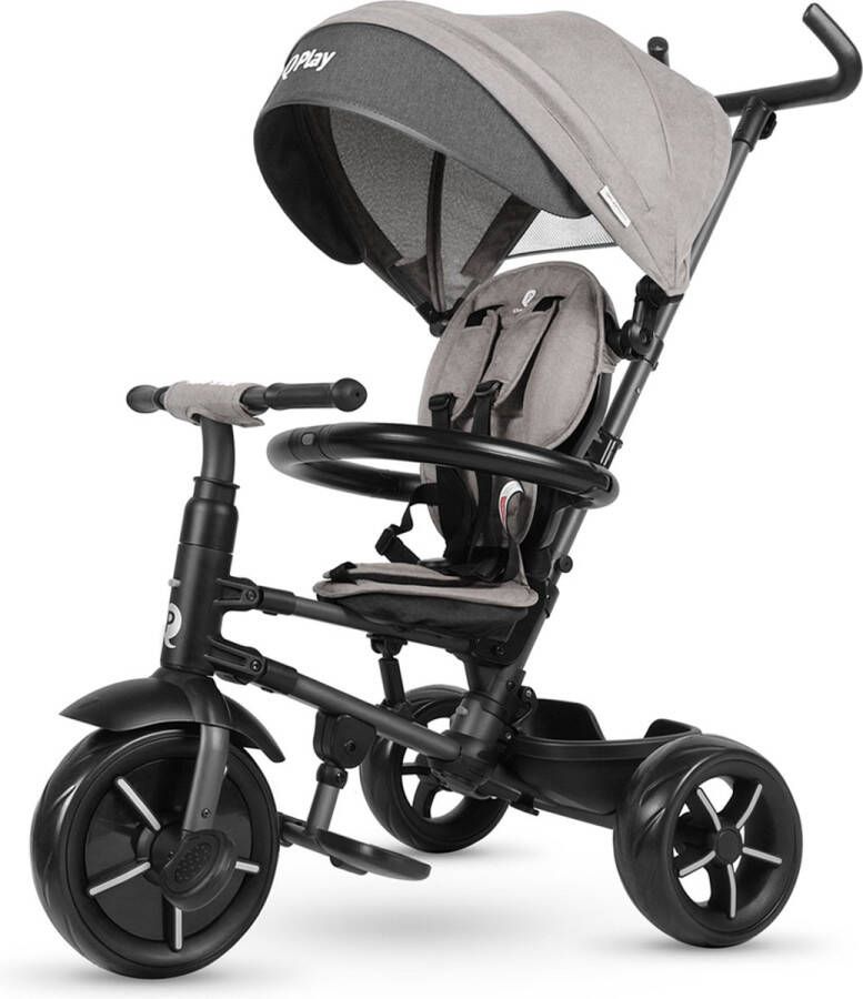 Qplay Rito Star Driewieler Loopfiets Grijs