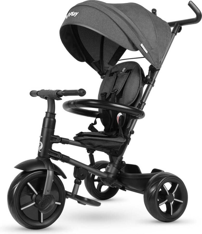 Qplay Rito Star Driewieler Loopfiets Zwart