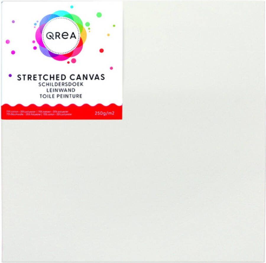 Qrea Schildersdoek studio 30x30cm Omdoos a 10 doos x 1 stuk 10 stuks