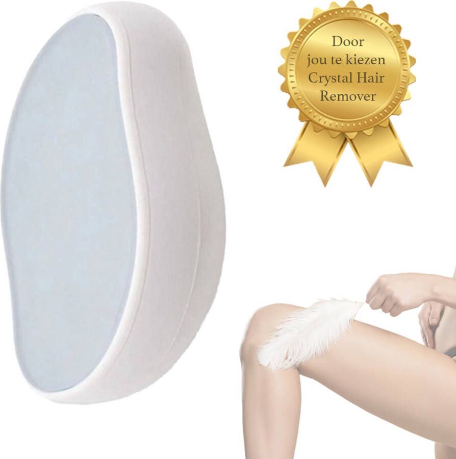 Quadoo NL Crystal Hair Removal Kristalpad als Haarverwijderaar voor Mannen vrouwen Ladyshaves Bodygroomer Zwart