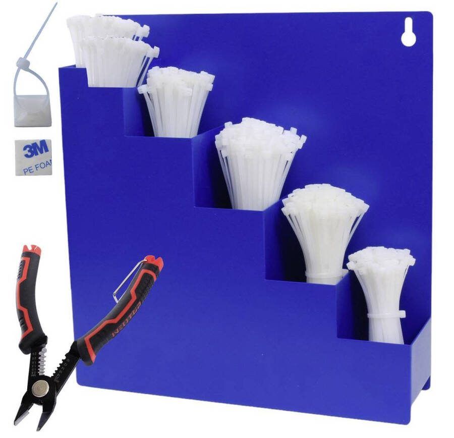 Quadrios 23CA256 Assortiment kabelbinders Wit 1022 onderdelen