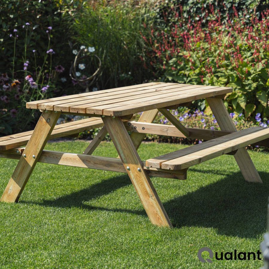 Qualant DeLuxe Picknicktafel 180cm 6 personen