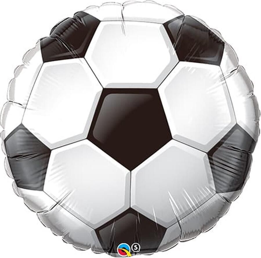 Qualatex Voetbal folieballon van 91 cm