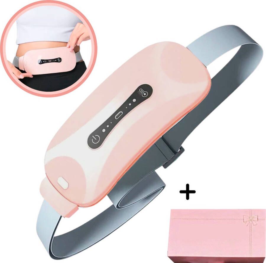 Qualitics MenstruCare Menstruatie Warmteband Menstruatie Band Menstruatie Pijnverlichting Massagekussen Massage Apparaat 3 Warmtestanden Triltechnologie