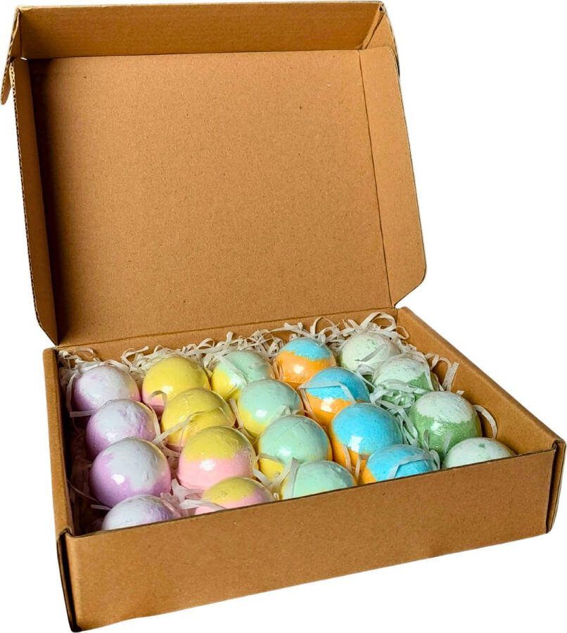 Quality Needz Bruisballen 20 Stuks Voor In Bad Laat Geen Sporen Achter 5 Verschillende Geuren Voordeelverpakking Kind Badparels Etherische Oliën Bath bombs Aromatherapie Badballen