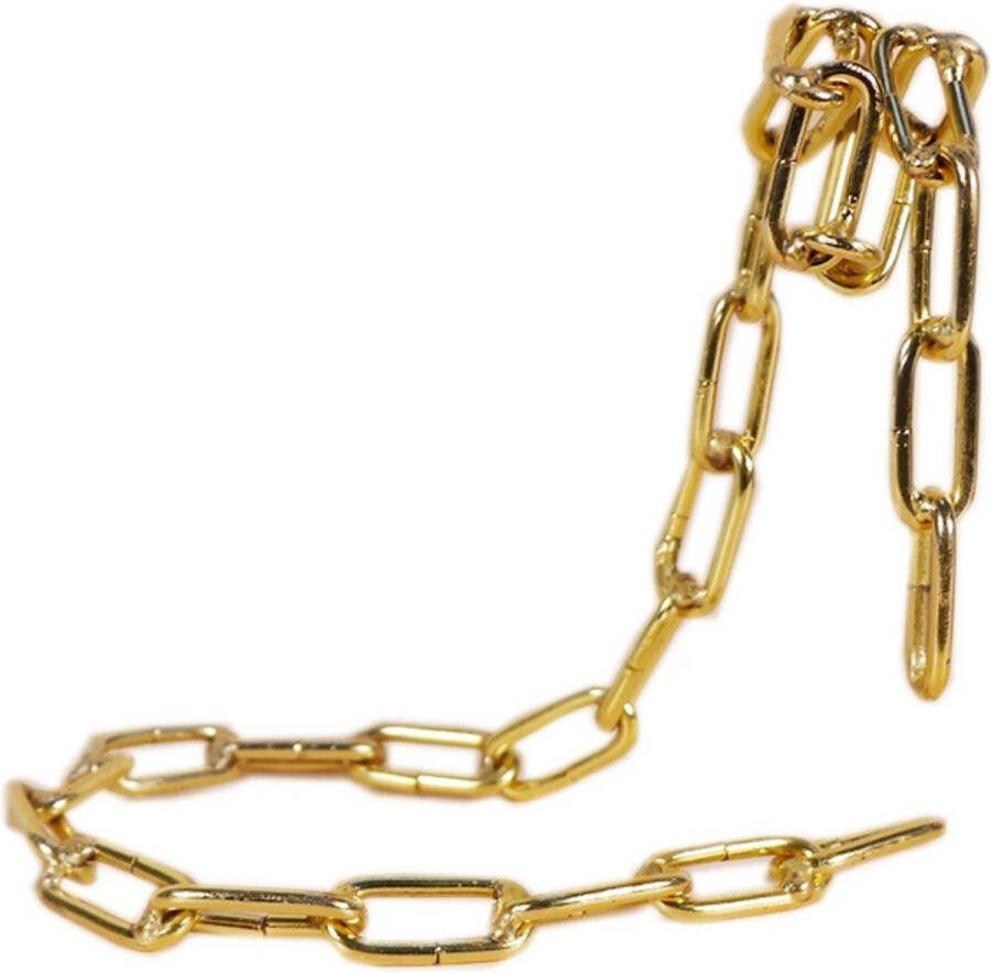 Qualiza Wijn houder ornament Rek Ketting Goud