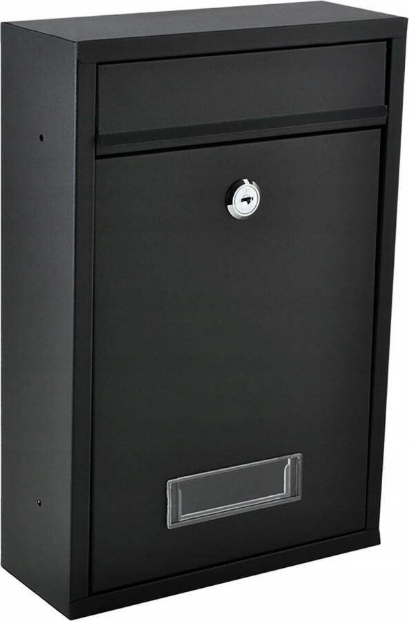 Qualu Brievenbus Wand Hangend Maxorit Letry Postbus Mailbox Wandbrievenbus Aluminium Zwart