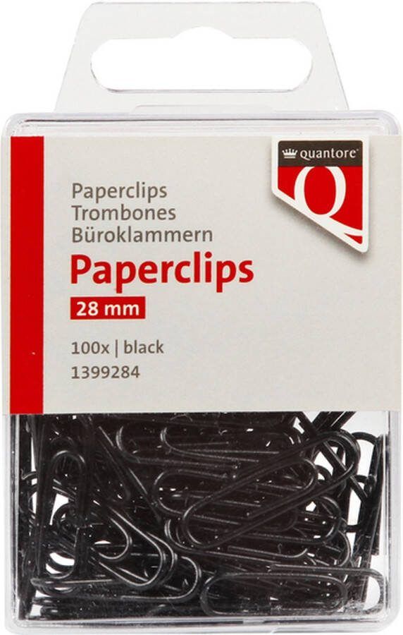 Quantore 28mm zwart 100 stuks
