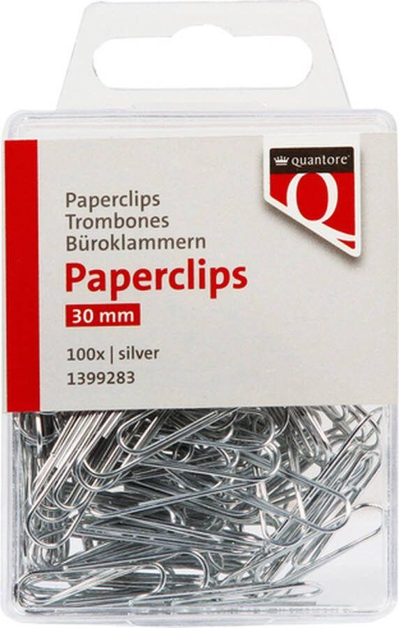 Quantore 30mm rond zilver 100 stuks