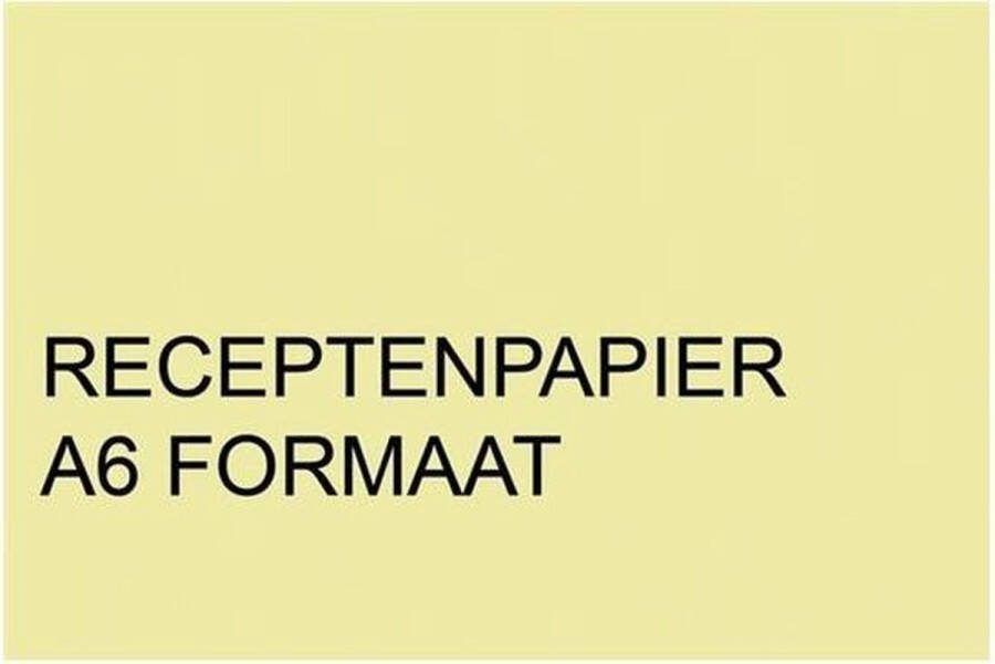 Quantore Fastprint Receptpapier A6 80gr kanariegeel 2000vel