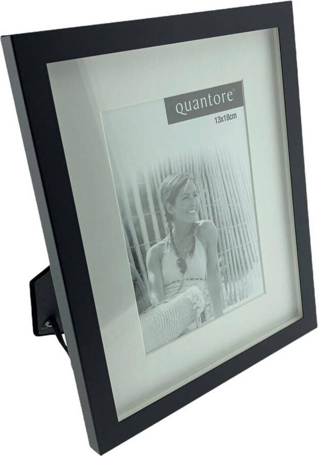 Quantore Fotolijst Aluminium Wissellijst -13 x 18 cm Mat Zwart