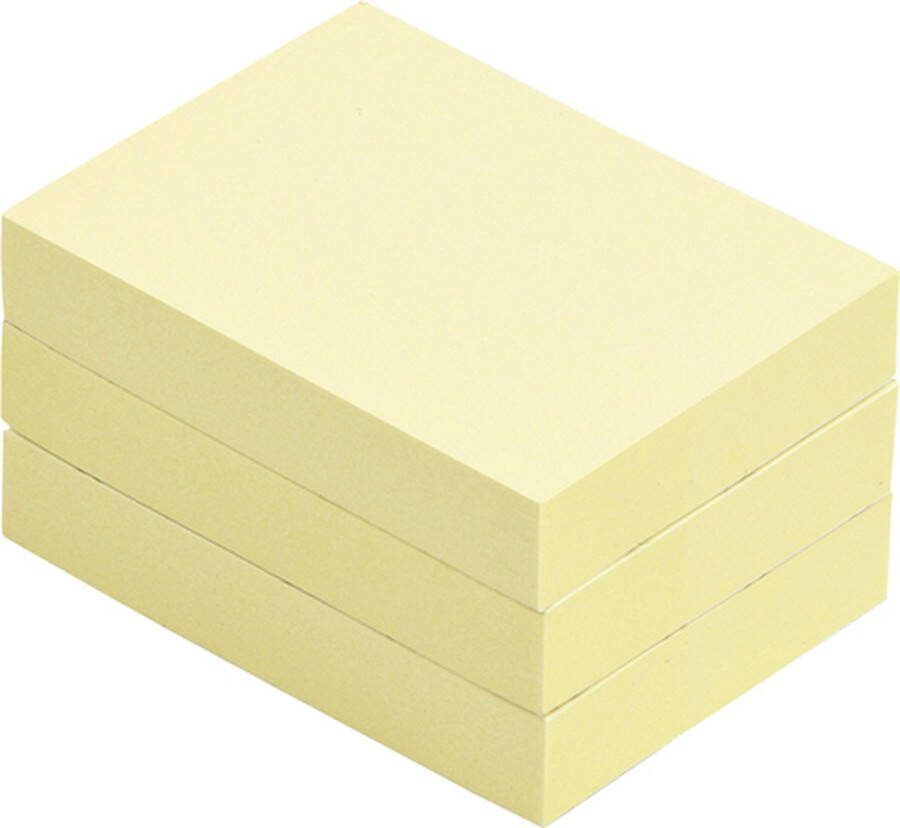 Quantore Memoblok 38x51mm geel 120 stuks