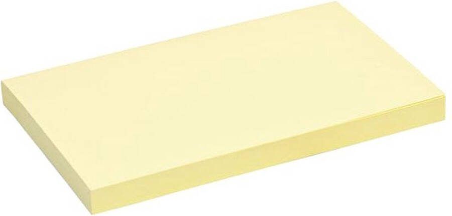 Quantore Memoblok 76x127mm geel Pak a 6 stuk x 100 vel 120 stuks