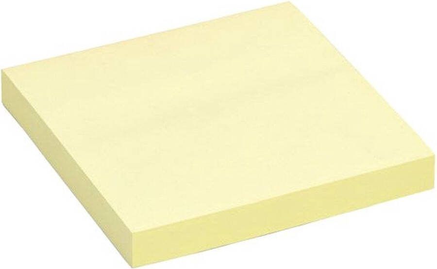 Quantore Memoblok 76x76mm geel Omdoos a 6 stuk x 100 vel 6 stuks