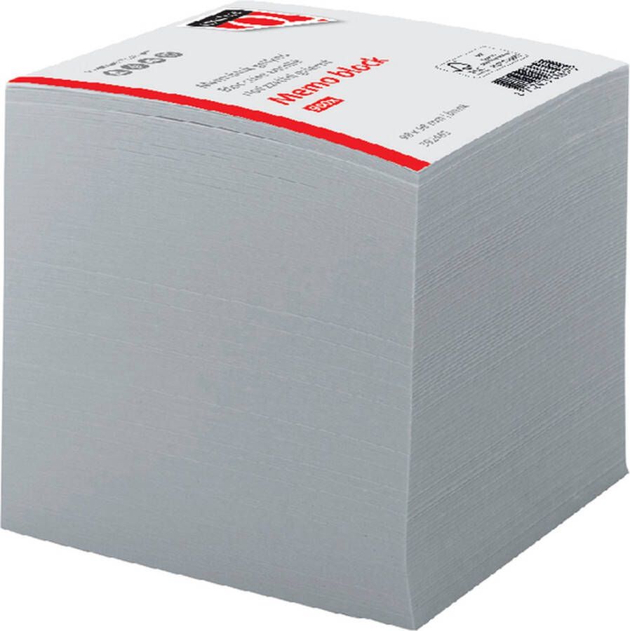 Quantore Memoblok kopgelijmd 98x98mm 900vel Stuk a 900 vel 12 stuks