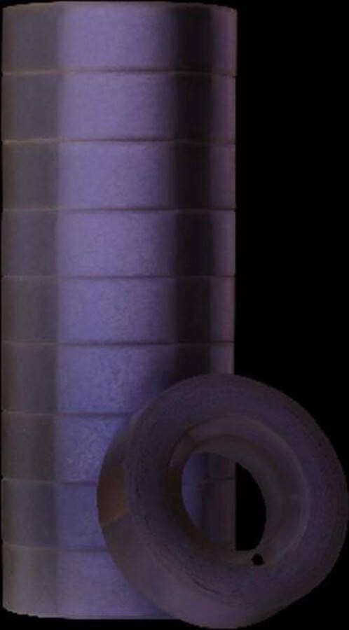 Quantore Plakband 15 mm x 33 m transparant kleine kern 10 stuks