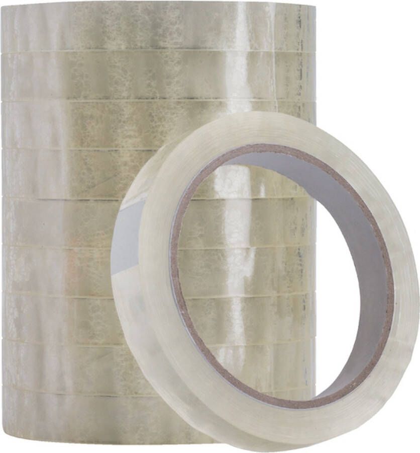 Quantore Plakband 15mmx66m transparant Doos a 10 stuk 120 stuks