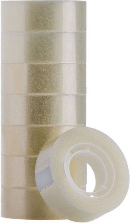 Quantore Plakband 19mmx33m transparant 96 stuks