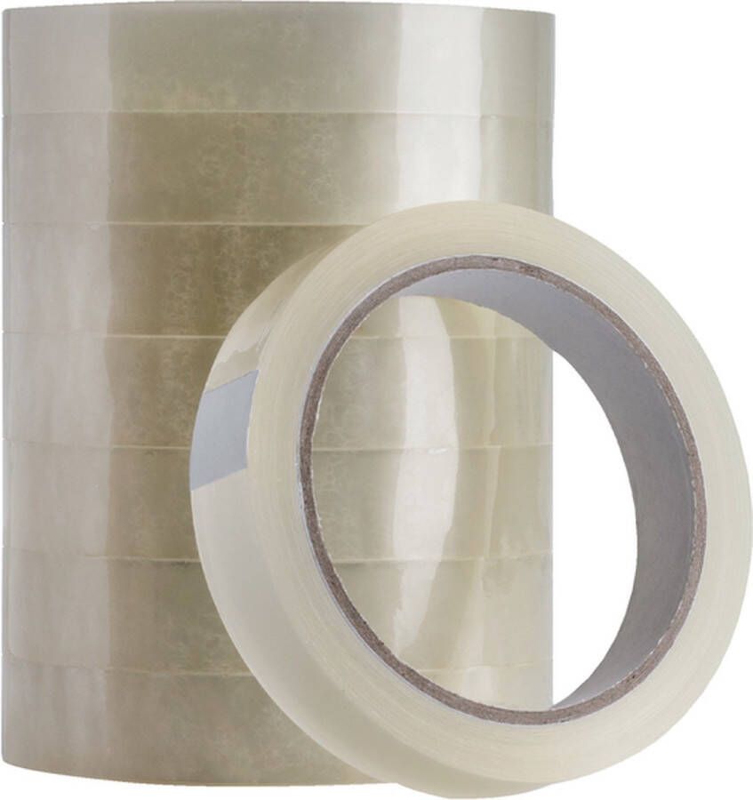 Quantore Plakband 19mmx66m transparant 96 stuks