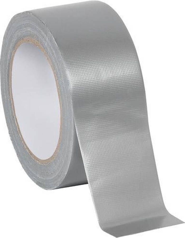 Quantore Plakband Duct Tape 48mmx50m zilver 12 stuks