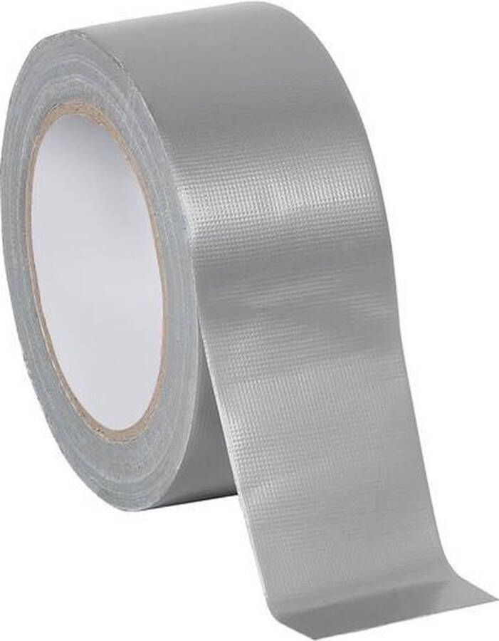Quantore Plakband Duct e 48mmx50m zilver Stuk a 1 rol 12 stuks
