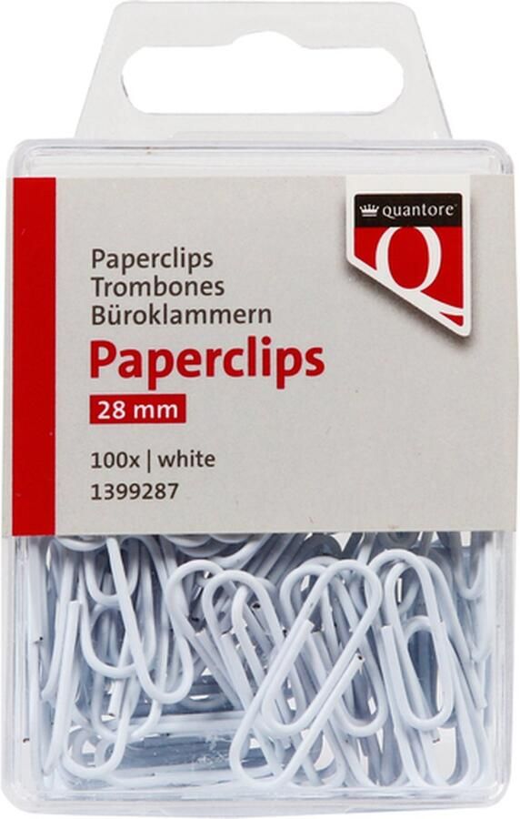 Quantore 28mm wit 100 stuks