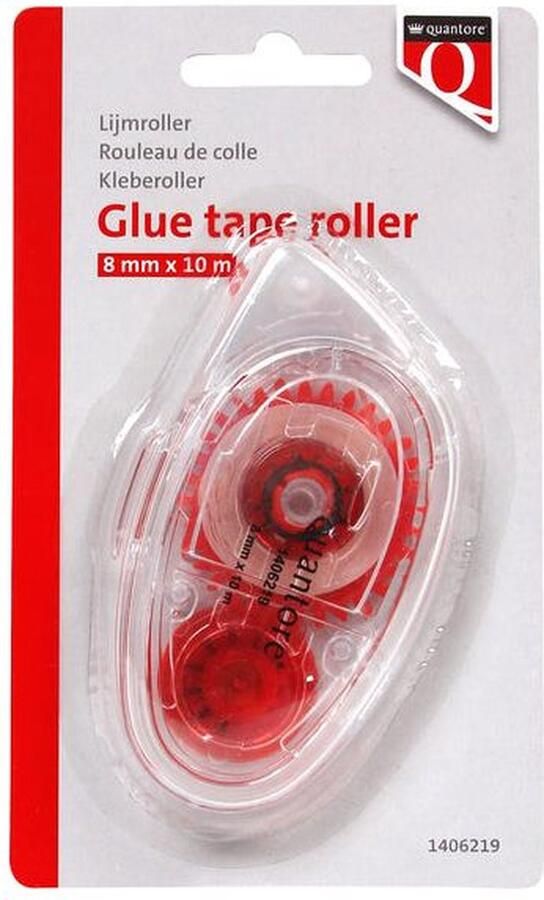 Quantore Lijmroller dubbelzijdig 8mmx10m