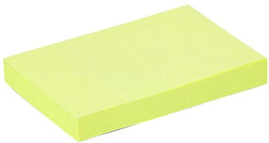 Quantore Memoblok 51x76mm geel 6 stuks