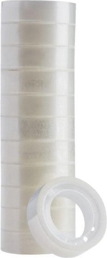 Quantore Plakband 12mmx10m transparant 1152 stuks