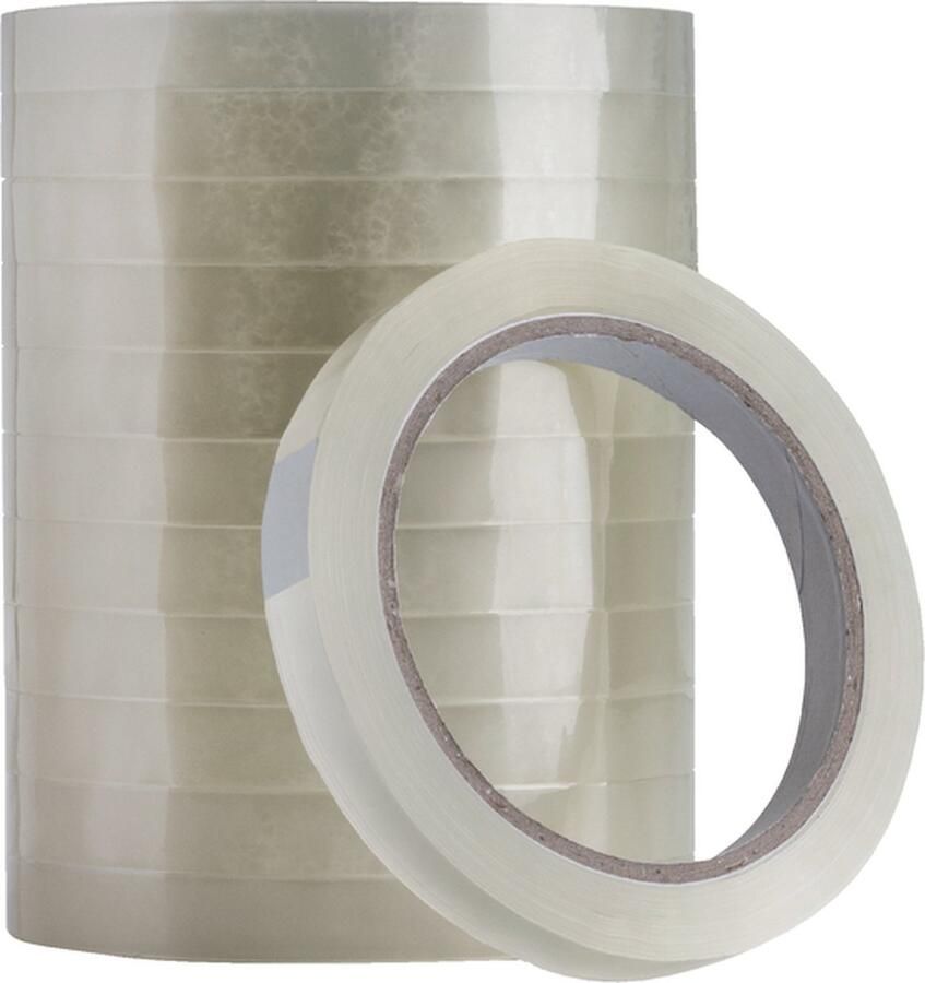 Quantore Plakband 12mmx66m transparant Doos a 12 stuk 144 stuks