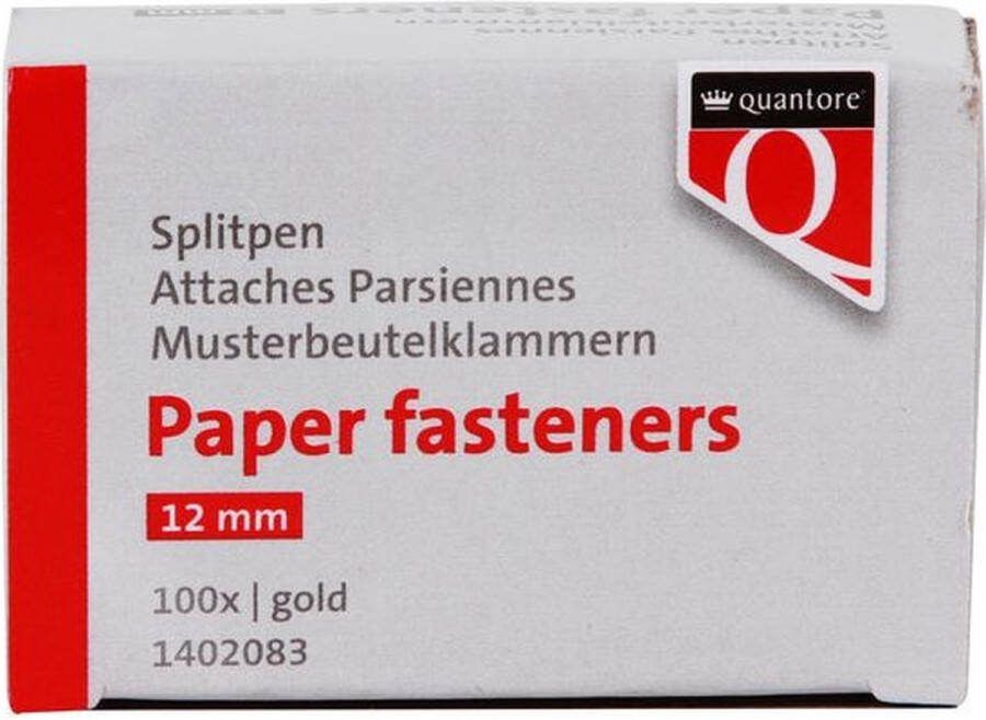 Quantore Splitpen 12 goud 100 stuks