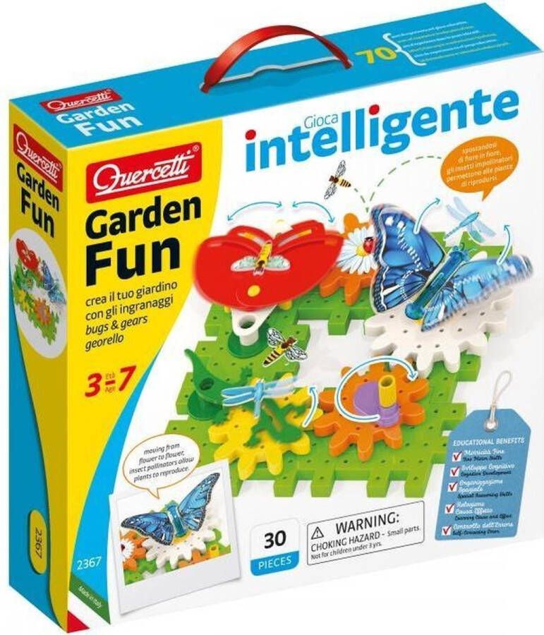 Quercetti Georello Garden Bugs & Gears 30-piece