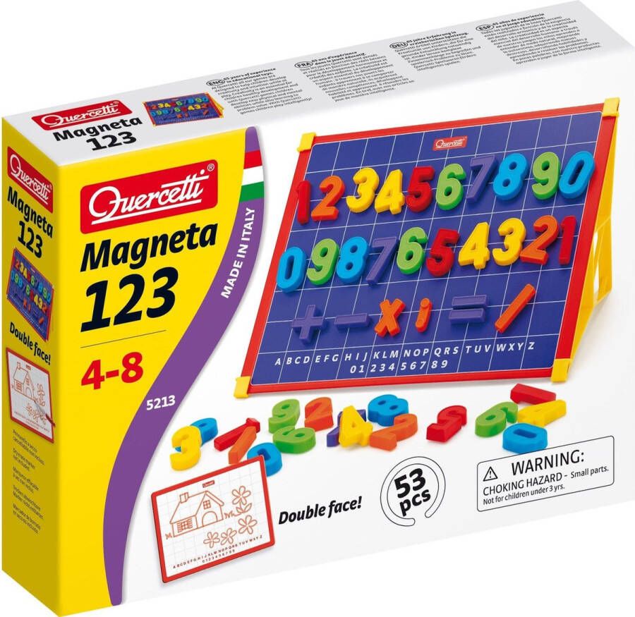 Quercetti magneetbord incl. cijfer magneten 53dlg.