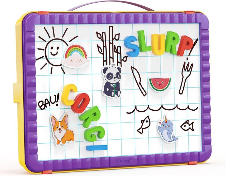 Quercetti Magnetic Magneetletters 2-in-1 65-delig