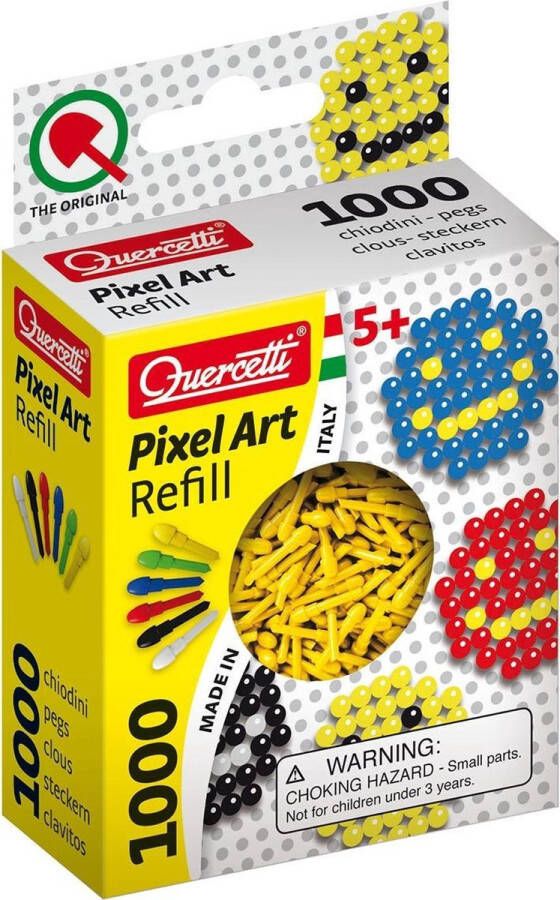 Quercetti Pixel Art Aanvuldoos Geel Diameter 4 Mm 1000-delig