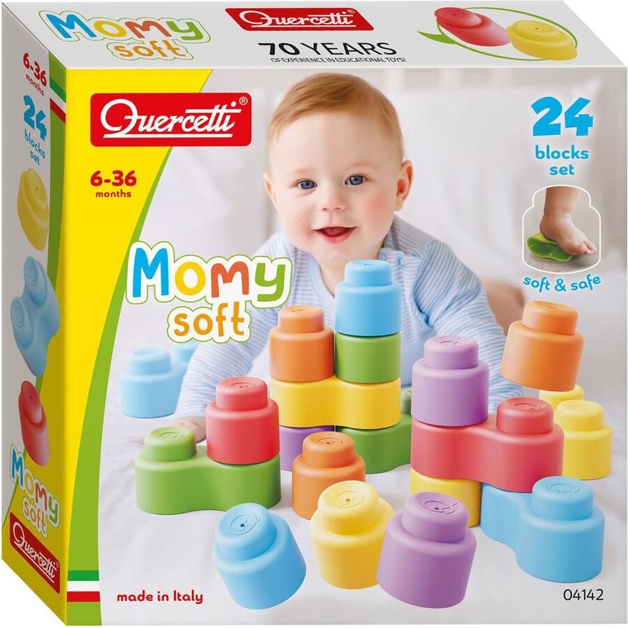 Quercetti Momy Soft Bouwblokken 24dlg
