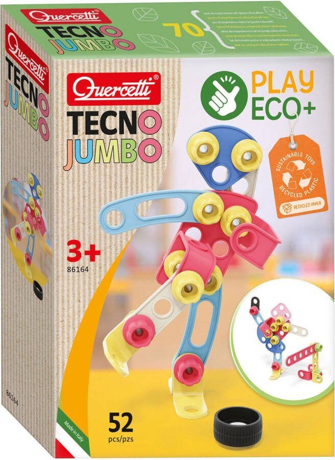 Quercetti Tecno Play Eco Constructie Bouwset 52dlg