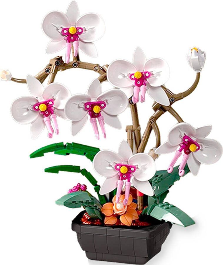 Questmate Bloemen Bouwset Orchidee Roze Bloemenboeket & Kunstbloemen Set voor volwassenen