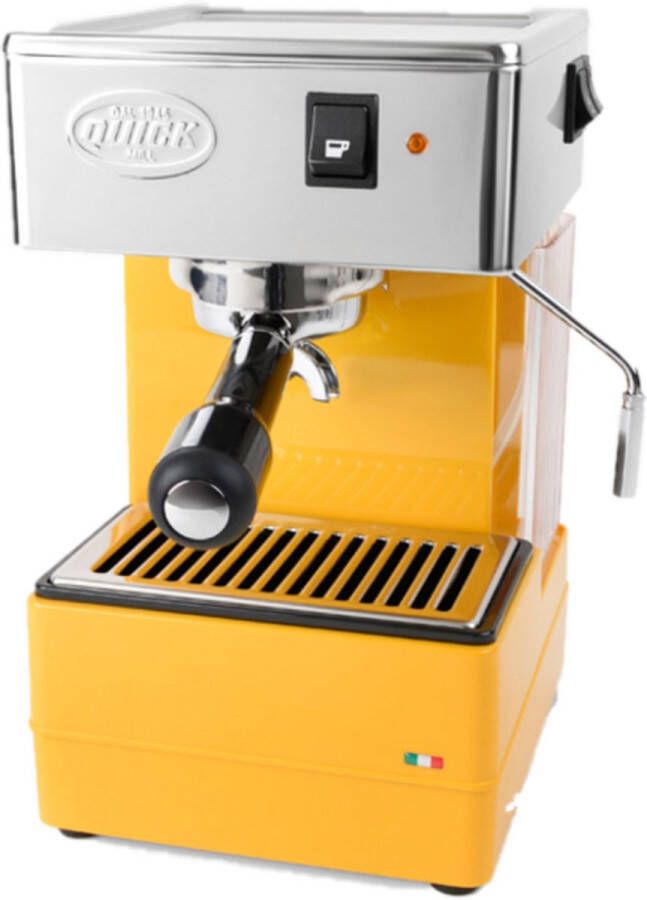 QUICK MILL SRL Quick Mill 820 geel piston espressomachine met 250 gram Koepoort Koffie verse koffiebonen