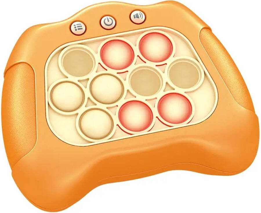 Quick Push Memory Match Game Console Series Fidget Pop-it Batterijen Hit TikTok Quick response Motoriek Electra Snelheid ORANJE