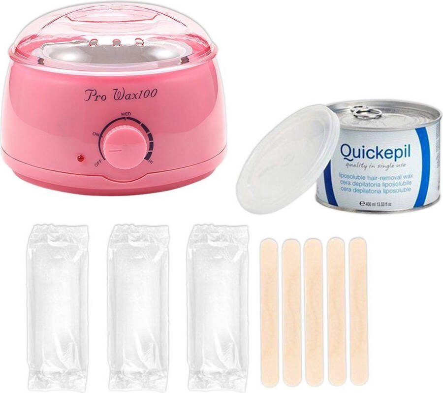 Quickepil Waxapparaat starterset 100Watt- Hars Apparaat- Wax verwarmer- Ontharen – Epileren
