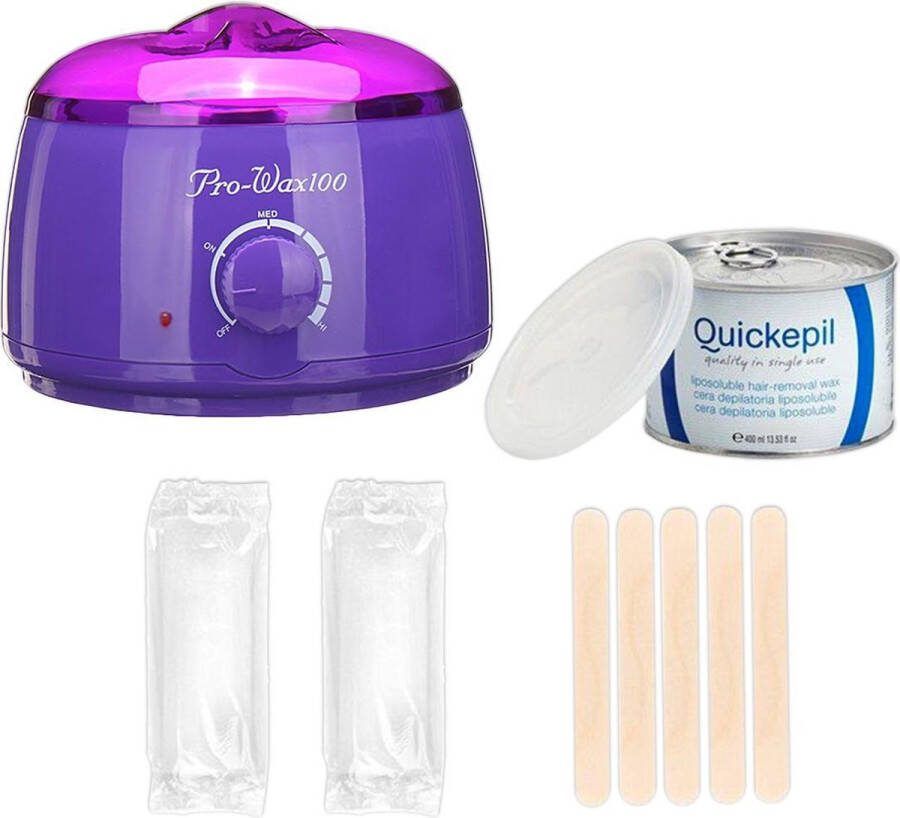 Quickepil Waxapparaat starterset 100Watt- Hars Apparaat- Wax verwarmer- Ontharen Epileren