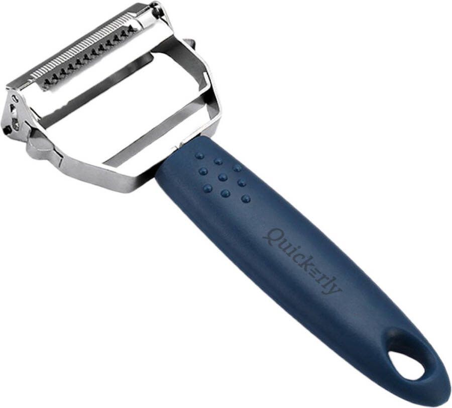 Quickerly Dunschiller Aardappelschiller Groenteschiller Keukengadget Kookaccessoire Blauw
