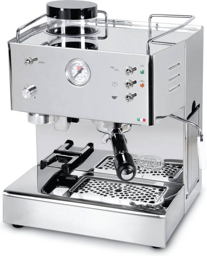 Quickmill 3035 Pistonmachine met Geïntegreerde Koffiemolen