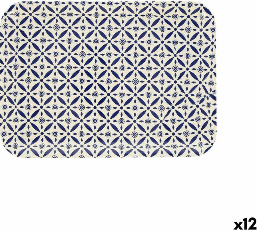 Quid Dienblad Habitat Geometrisch Plastic Multicolour (32 x 23 x 1 7 cm) (Pack 12x)