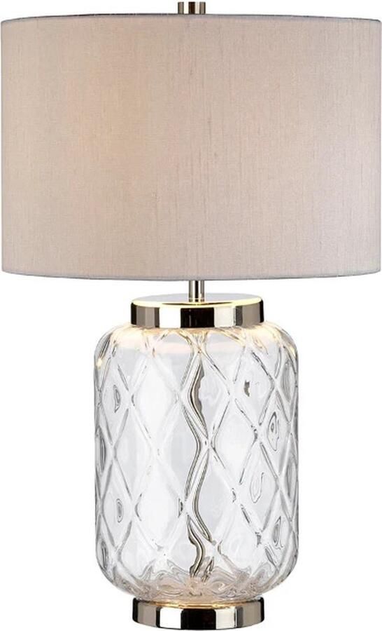 Quintiesse LED Tafellamp Sola 1X E27 Max 60W Polished Nickel
