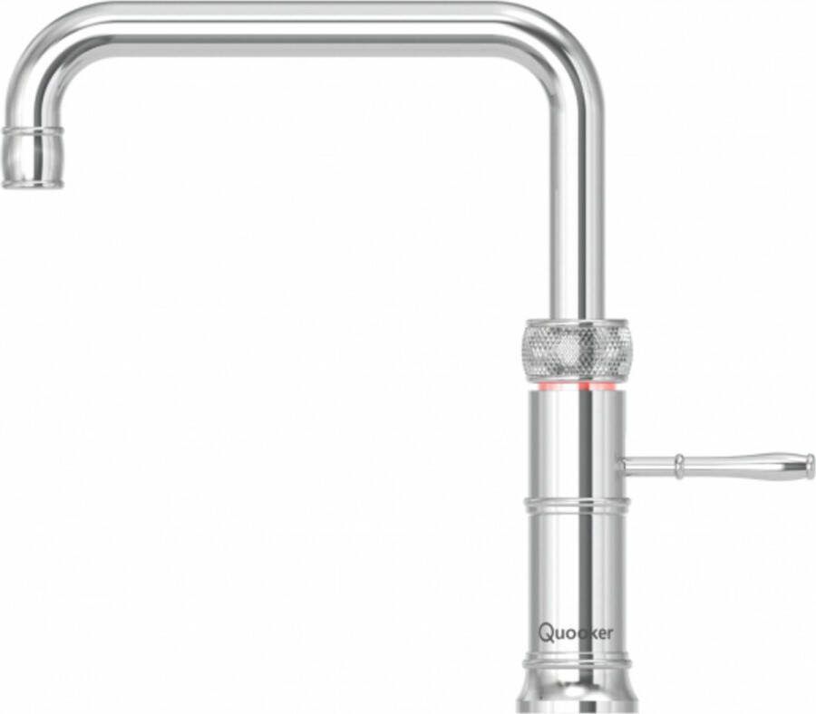 Quooker Classic Fusion Square losse kokend waterkraan zonder boiler chroom